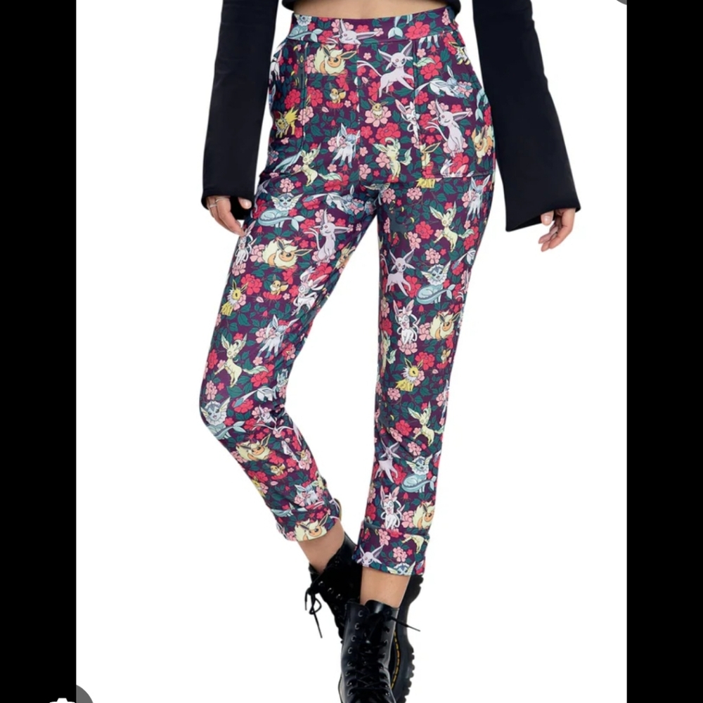Blackmilk Eevee Evolution Floral Cuffed Pants